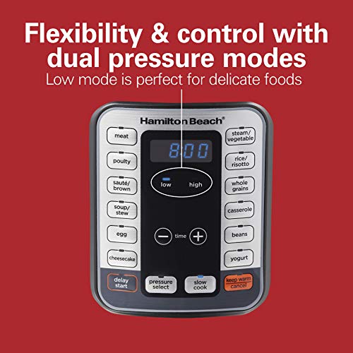 Hamilton Beach 12-in-1 Electric Pressure Cooker, 8 Quart