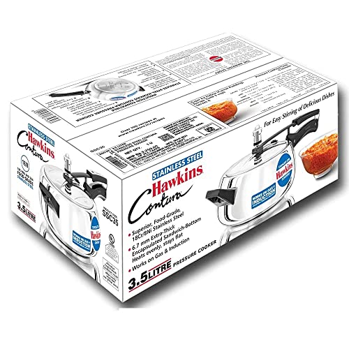 Hawkins SSC35 3.5L Induction Base Pressure Cooker Silver