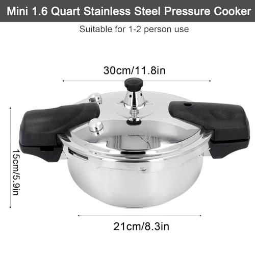 1.6 Quart Stainless Steel Pressure Cooker Explosion Proof