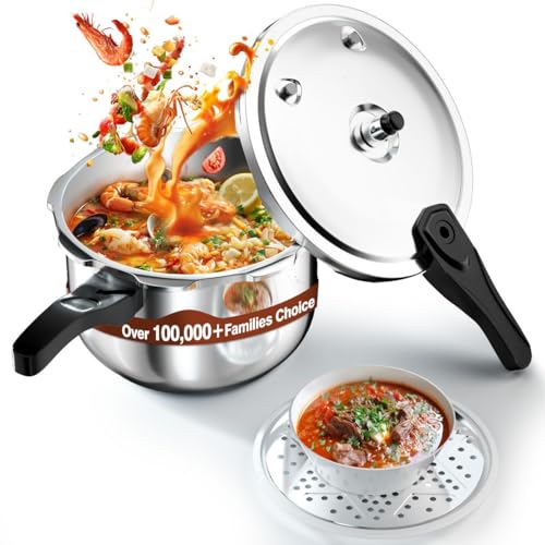WantJoin 8 Quart Stainless Steel Pressure Cooker