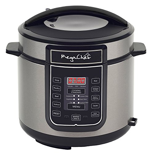 6 qt Megachef Digital Pressure Cooker, Silver