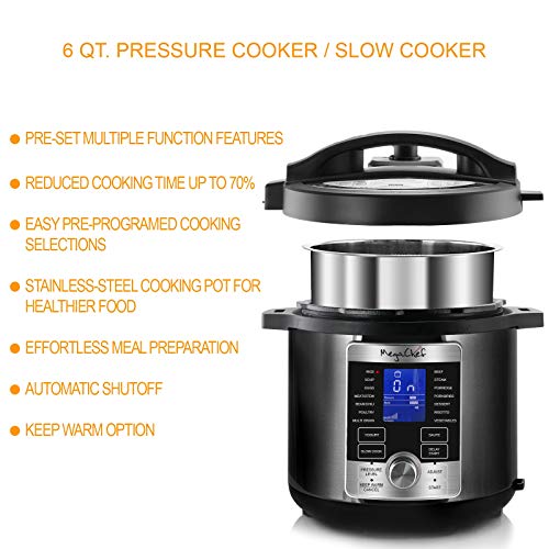Megachef 6 Quart Electric Digital Pressure Cooker