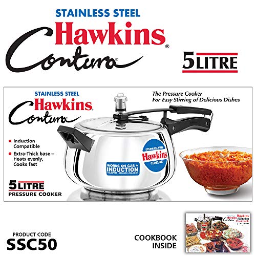 Hawkins 5L Silver Pressure Cooker
