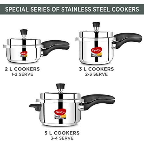 Pigeon 5 Quart Stainless Steel Pressure Cooker