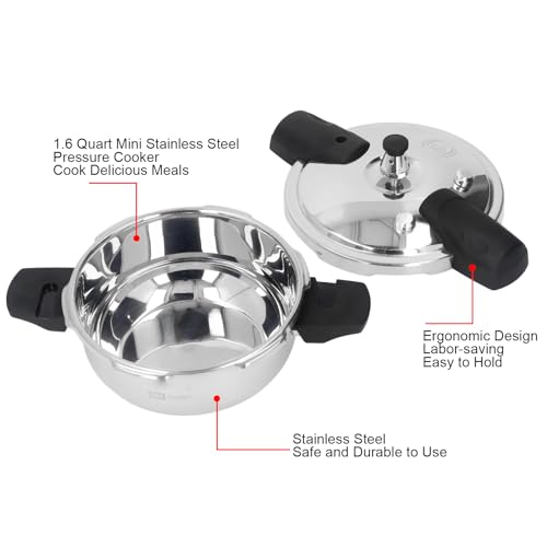 1.6 Quart Stainless Steel Pressure Cooker Explosion Proof