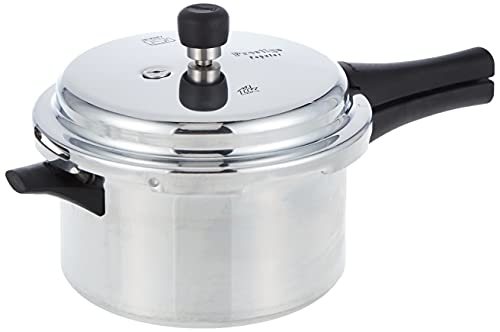 Prestige PRP4 Aluminum Pressure Cooker, 4L, Silver -> Prestige Aluminum Pressure Cooker, 4L, Silver