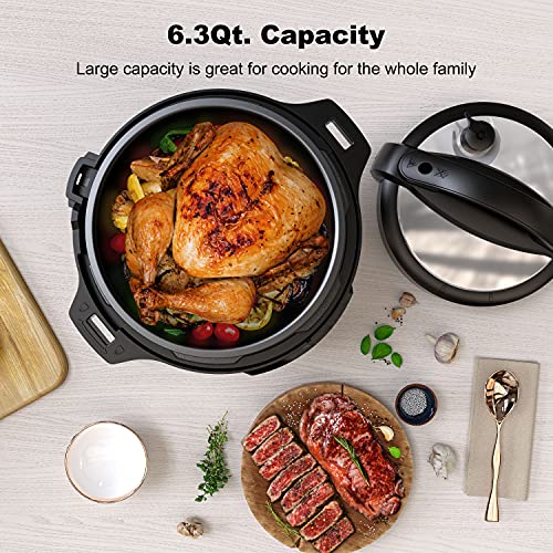 Willz 6-in-1 Programmable Pressure Cooker, Stainless, 6 Qt