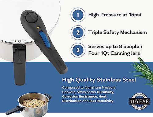 Zavor 10 Quart Pressure Cooker and Canner - Stainless