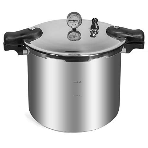 Barton 22 QT Pressure Cooker with Gauge and Rack