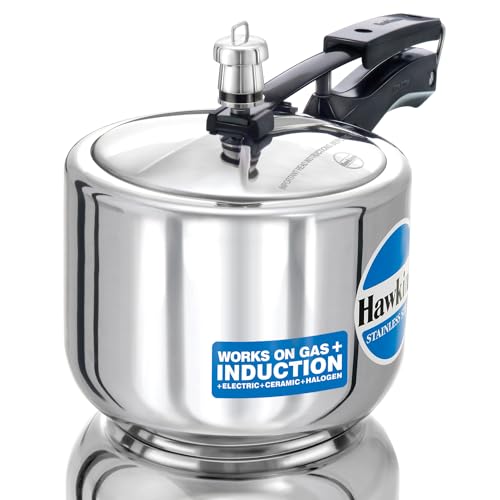 Hawkins B33 Stainless Steel Small Pressure Cooker Silver
