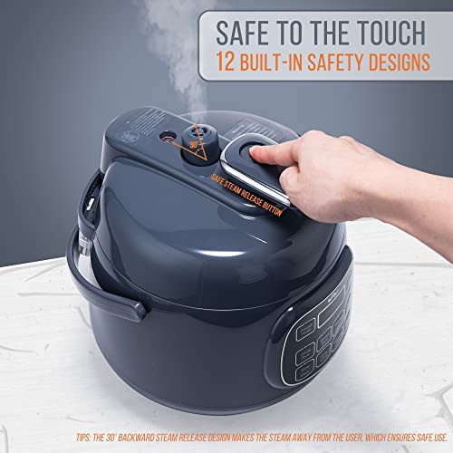 Bear Electric Pressure Cooker, Portable with 10 Menu Settings