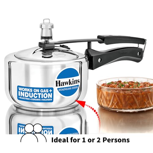 1.5 Liter Stainless Steel Pressure Cooker by Hawkins