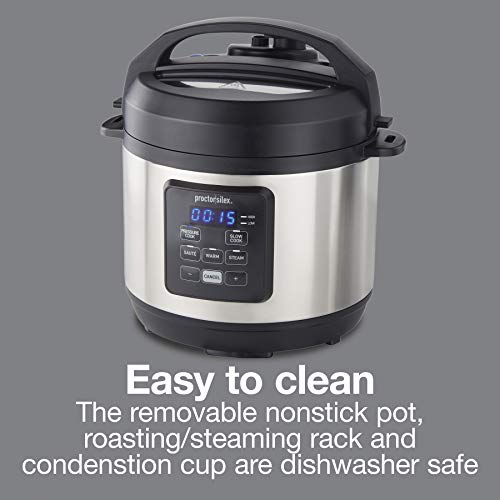 Proctor-Silex 4-in-1 Electric Pressure Cooker, 3 Quart