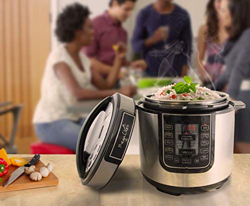 6 qt Megachef Digital Pressure Cooker, Silver