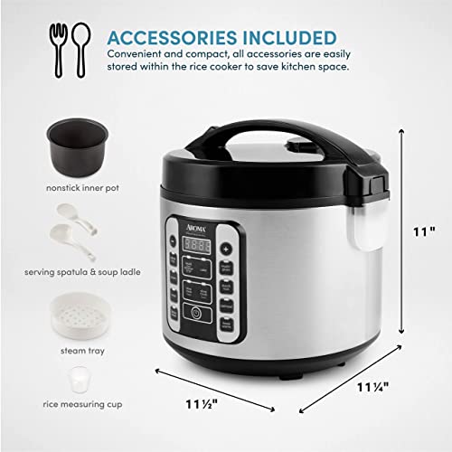 Aroma Professional 20-Cup Digital Rice Cooker & Steamer