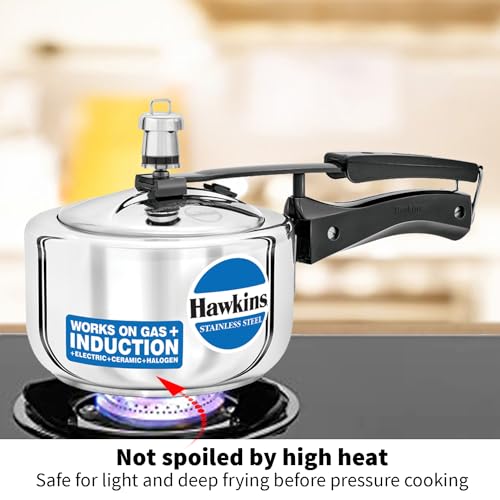 1.5 Liter Stainless Steel Pressure Cooker by Hawkins