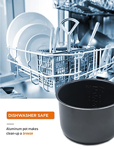 Electric Pressure Cooker 6.3 Quarts, 24-Hour Timer, Stainless Steel