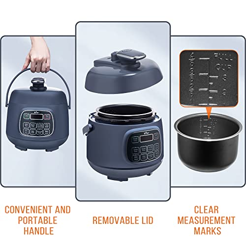 Bear Electric Pressure Cooker, Portable with 10 Menu Settings