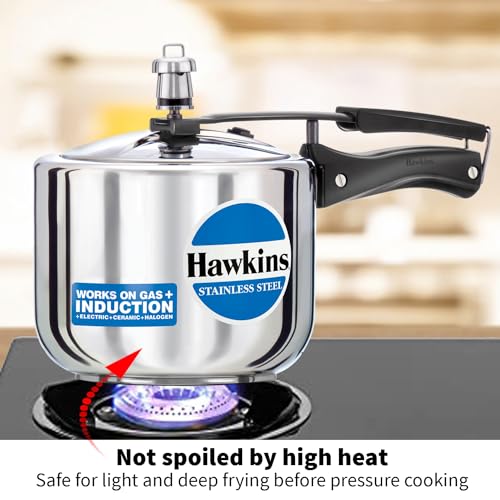 Hawkins B33 Stainless Steel Small Pressure Cooker Silver