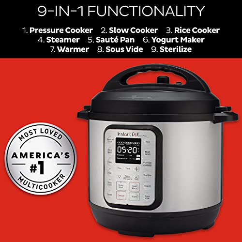 Instant Pot Duo Plus 9-in-1 Stainless Steel, 6 Quart