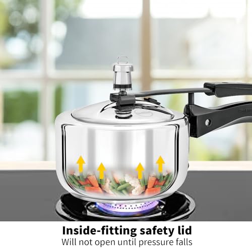 1.5 Liter Stainless Steel Pressure Cooker by Hawkins