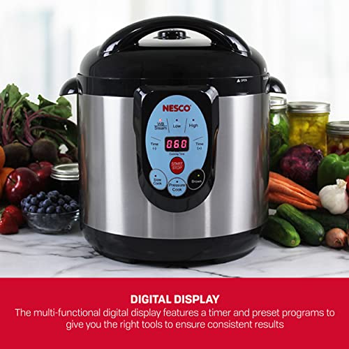 NESCO NPC-9 9.5 Quart Stainless Steel Pressure Cooker