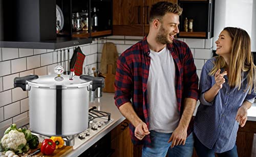 Tstgh 25QT Aluminum Pressure Canner with Digital Gauge