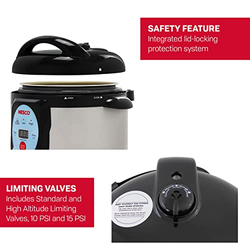 NESCO NPC-9 9.5 Quart Stainless Steel Pressure Cooker