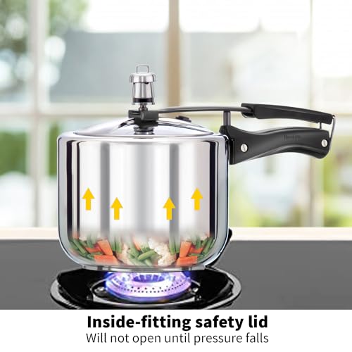 Hawkins B33 Stainless Steel Small Pressure Cooker Silver