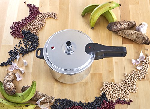 IMUSA Stovetop Pressure Cooker 7Qt, Silver