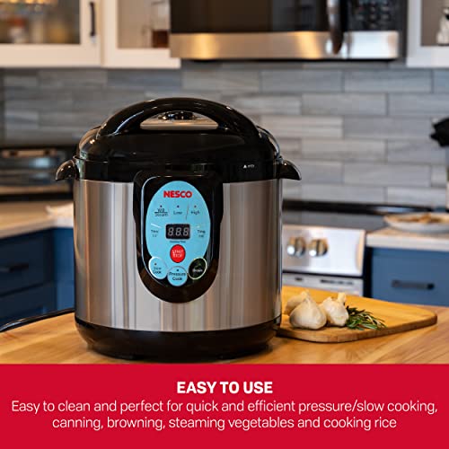 NESCO NPC-9 9.5 Quart Stainless Steel Pressure Cooker