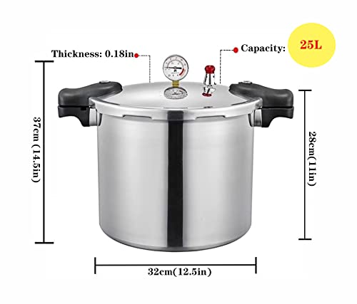 Tstgh 25QT Aluminum Pressure Canner with Digital Gauge