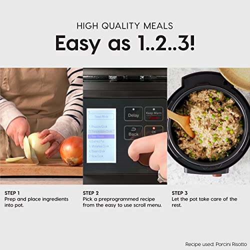 IRIS USA 8-in-1 Electric Pressure Cooker, 3 Qt
