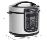 6 qt Megachef Digital Pressure Cooker, Silver