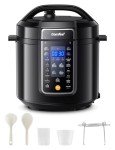 COMFEE’ 9-in-1 Instant Electric Pressure Cooker 6 Quarts - Black