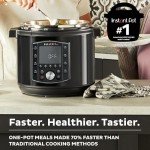 Instant Pot Pro 10-in-1 Cooker, Black, 6 Quart