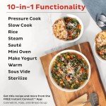 Instant Pot Pro 10-in-1 Cooker, Black, 6 Quart