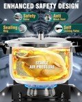 WantJoin 10 Quart Stainless Steel Pressure Cooker (Non-Aluminum)