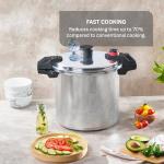 T-fal 22 Quart Pressure Cooker Canner, Silver