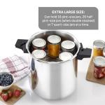 T-fal 22 Quart Pressure Cooker Canner, Silver