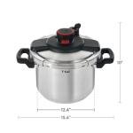 T-fal Clipso 6.3 Quart Stainless Steel Pressure Cooker