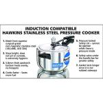 Hawkins B45 4L Silver Pressure Cooker