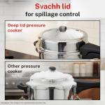 Prestige PRASV10 Pressure Cooker, 10 Liter, SILVER