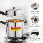 Prestige PRASV10 Pressure Cooker, 10 Liter, SILVER