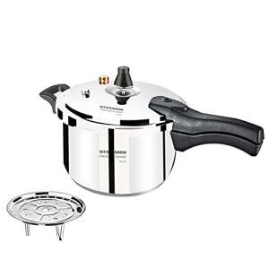 VITASUNHOW Stainless Steel Pressure Cooker with Steamer Basket