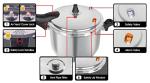 VITASUNHOW Stainless Steel Pressure Cooker with Steamer Basket
