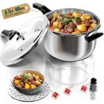 WantJoin 8 Quart Stainless Steel Pressure Cooker
