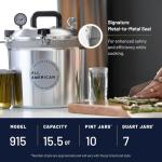 All American 1930: 15.5qt Pressure Cooker/Canner - Metal-to-Metal Sealing System