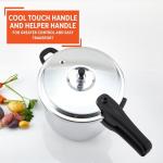 IMUSA Stovetop Pressure Cooker 7Qt, Silver