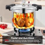 Tstgh 25QT Aluminum Pressure Canner with Digital Gauge